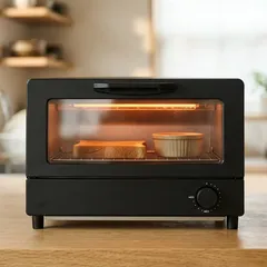 COMFEE' オーブントースター 2枚焼き タイマー15分調節 1000W CF-MD081-BK ブラック