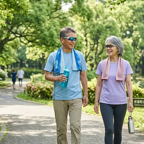 【2026年夏】60代のウォーキングを快適にするグッズ5選｜UV対策・水分補給・安全対策まで
